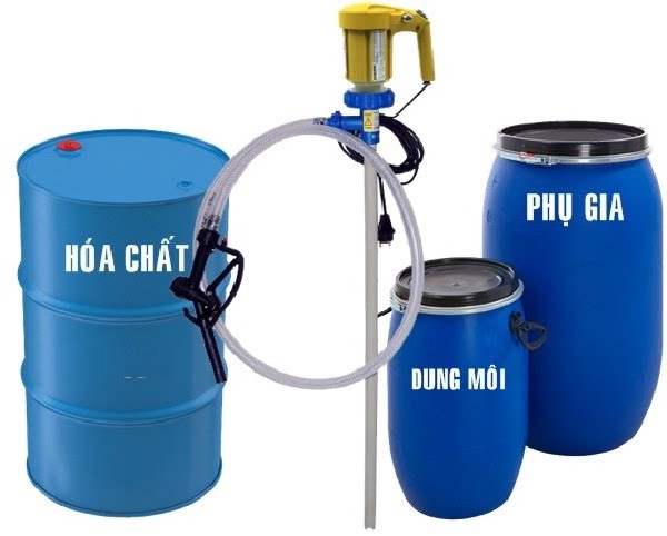Máy bơm hóa chất từ thùng phuy giá rẻ tại Hà Nội